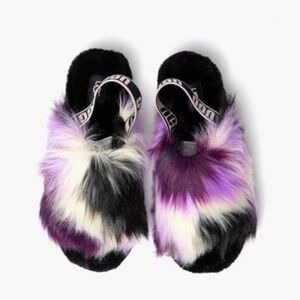 Ugg FLUFF YEAH TIE DYE SLIDE SLIPPER women size 6